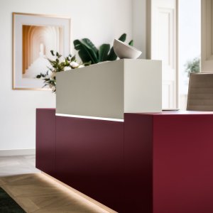 Ruban LED sous le socle de la Z1 Quadrifoglio