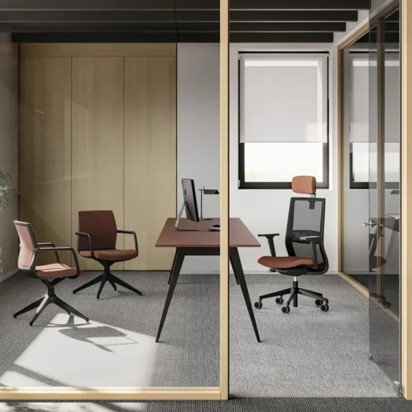 Fauteuils d'attente Kastel dans un accueil de bureau