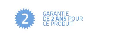 Garantie de 2 ans pour ce produit