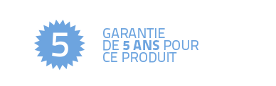 Garantie de 5 ans pour ce produit