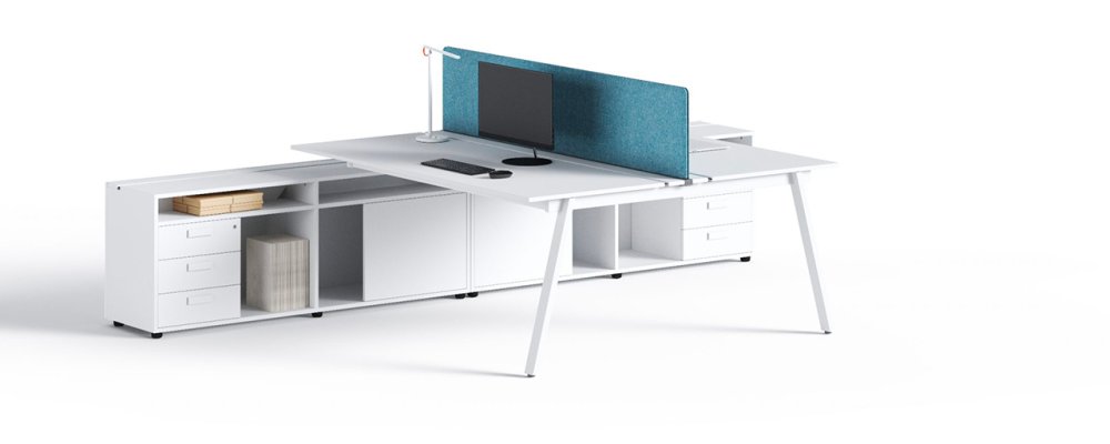 Bureau avec caisson