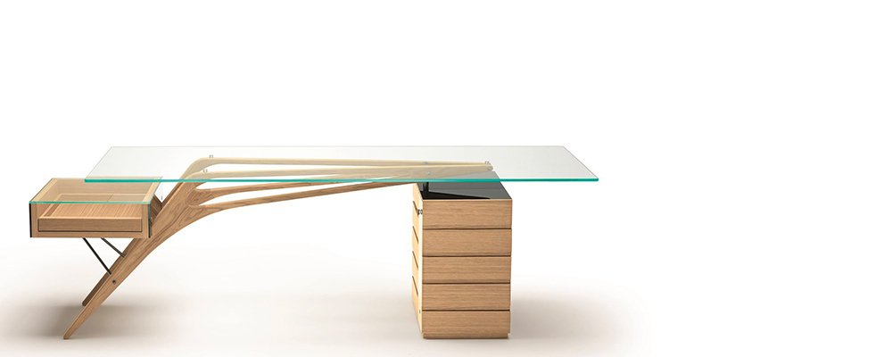 Bureau avec caisson